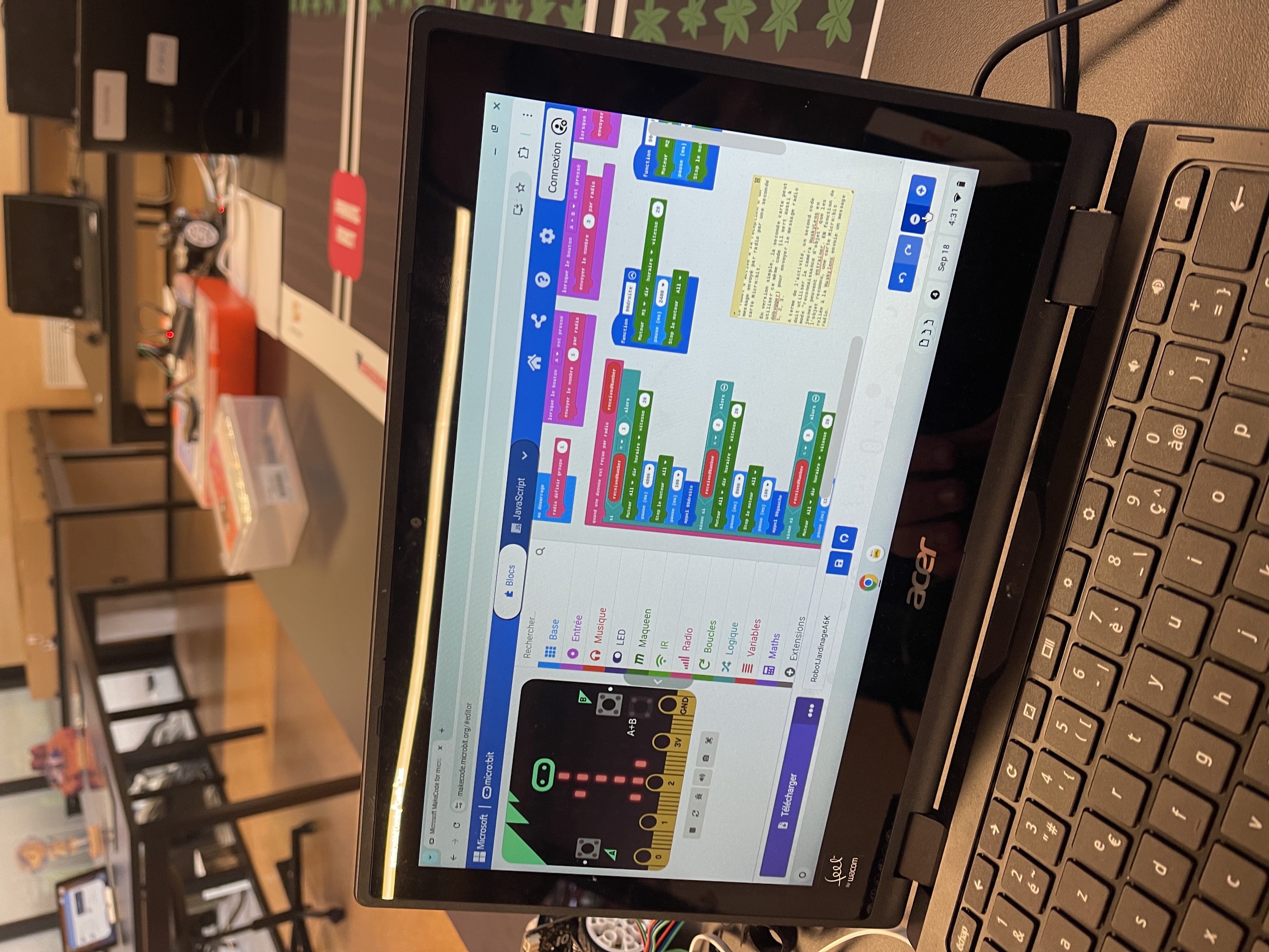 Programmation avec la carte Micro:bit
